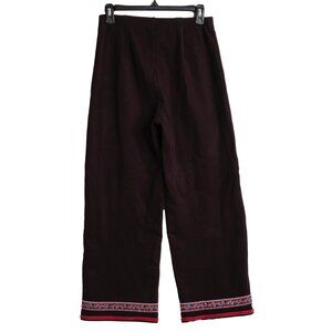 Hanna Andersson Black Wide Leg Pull-on Pants W/ Ankle Details Size Small